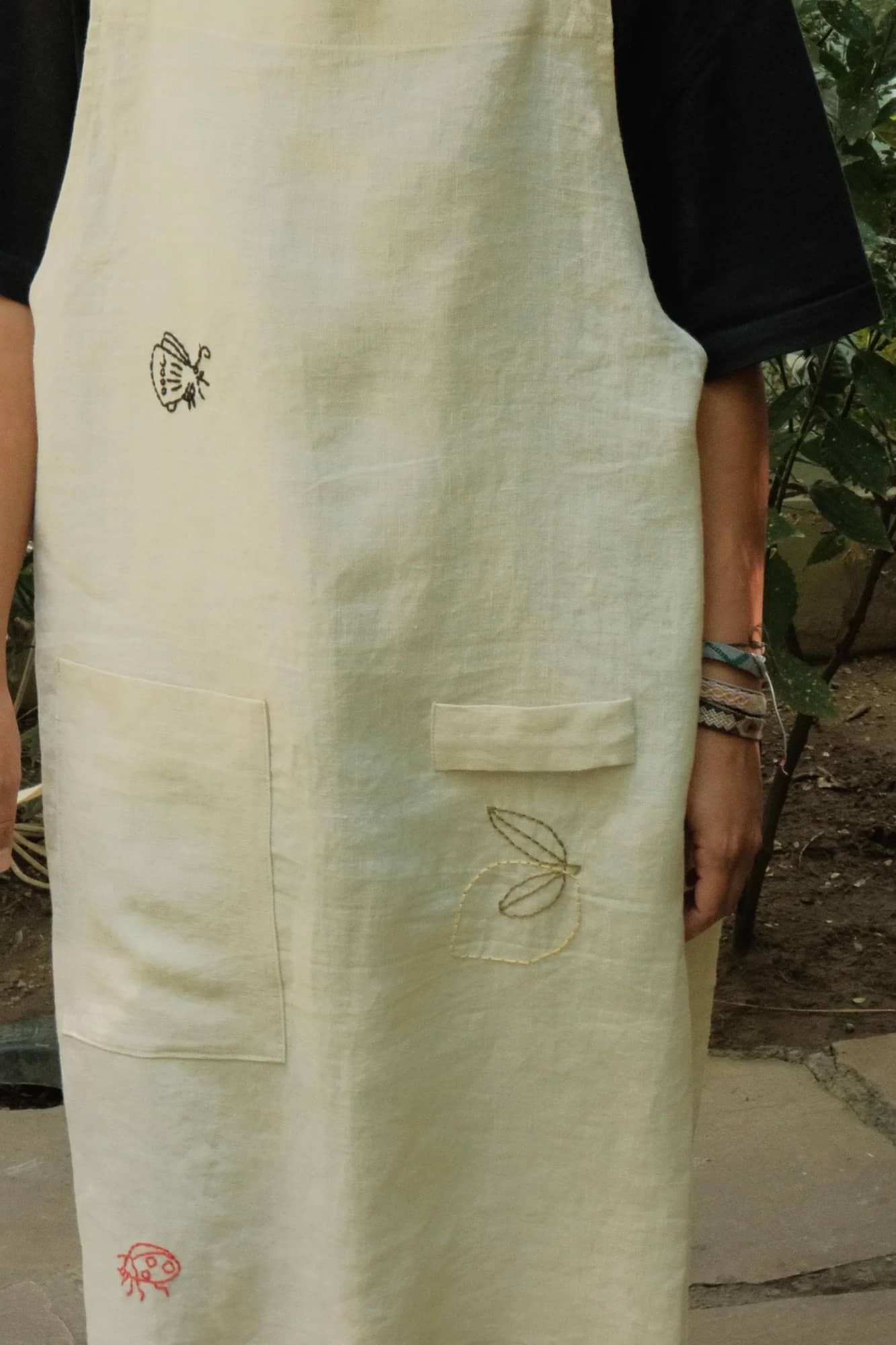 Embroidered Apron
